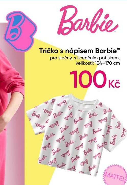 Tričko s nápisem Barbie