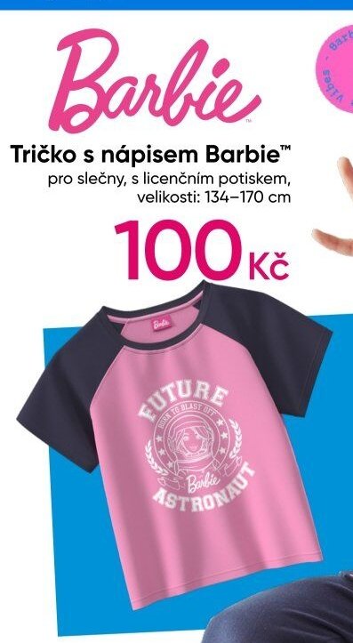 Tričko s nápisem Barbie