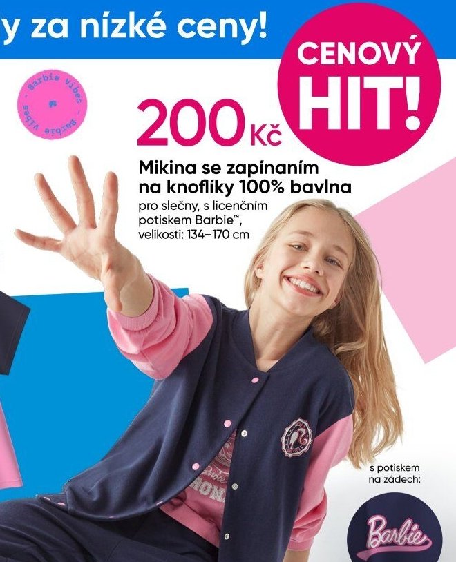Mikina se zapínáním na knoflíky 100% bavlna