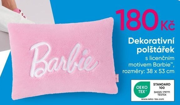 Dekorativní polštářek s licenčním motivem Barbie