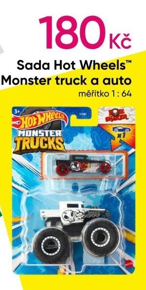 Sada Hot Wheels Monster truck a auto