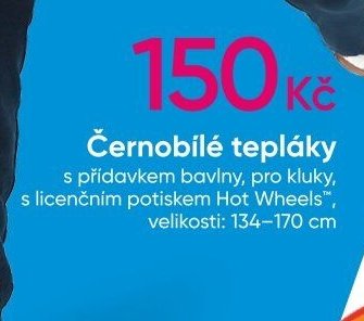 Černobílé tepláky