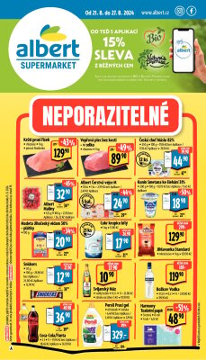 aktuální leták Albert 21.8.2024-27.8.2024