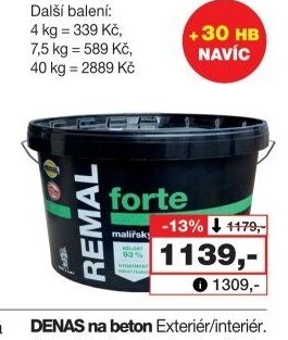 REMAL Forte na sádrokarton, 15 kg