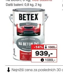 BETEX 2v1 na beton
