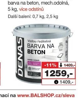 DENAS na beton Exteriér/interiér