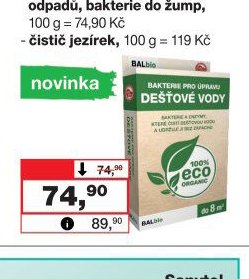 BALBIO bakterie na úpravu dešťové vody