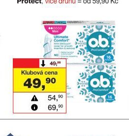 O.B. dámské tampony, 16 ks, více druhů