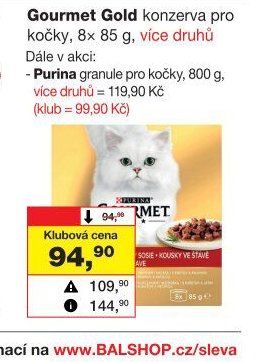 Gourmet Gold konzerva pro kočky, 8x 85 g