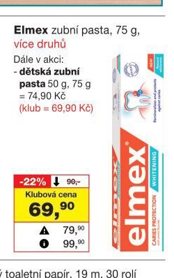 Elmex zubní pasta