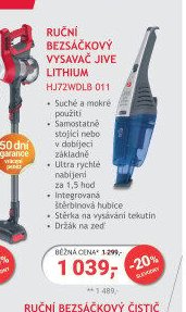 Bezdrátový vysavač Hoover Jive Lithium HJ72WDLB 011