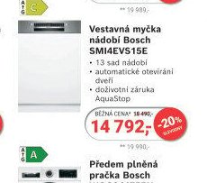 Vestavná myčka nádobí Bosch SMI4EVS15E