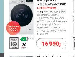 Parní pračka LG FSR7A14WS