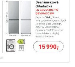 Beznámrazová chladnička LG GBV5140CPY / GBV5140CSW