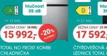 Beko TOTAL NO FROST KOMBI CHLADNIČKA RB440N4ACA