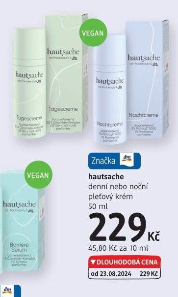 hautsache denní nebo noční pleťový krém 50 ml