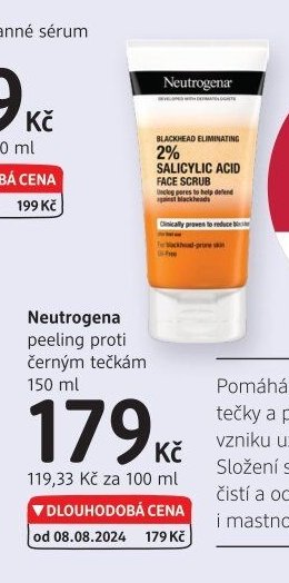 Neutrogena peeling proti černým tečkám 150 ml
