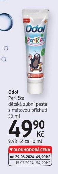 Odol Perlička dětská zubní pasta s mátovou příchutí
