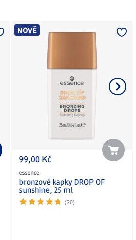 essence bronzové kapky DROP OF sunshine, 25 ml