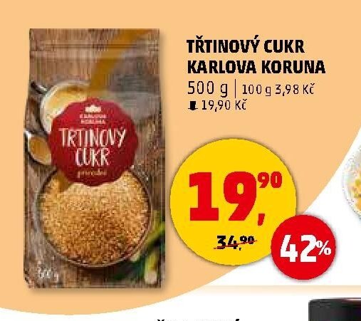 Třtinový cukr Karlova Koruna