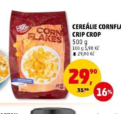 Cereálie Cornflakes Crip Crop