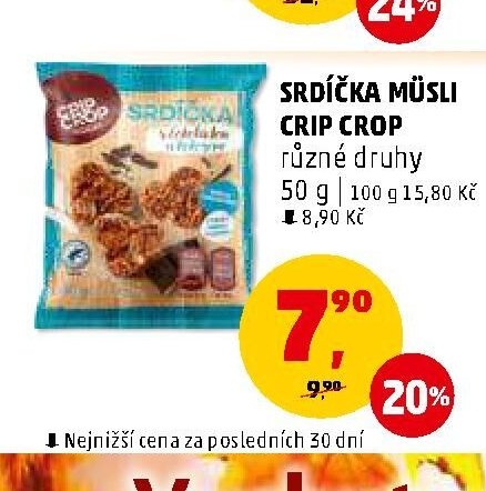 Srdíčka müsli Crip Crop