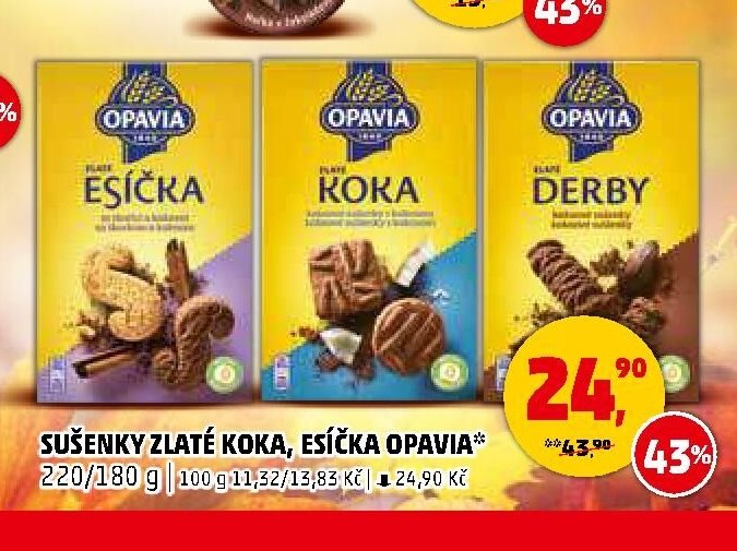 Sušenky Zlaté Koka, Esíčka Opavia