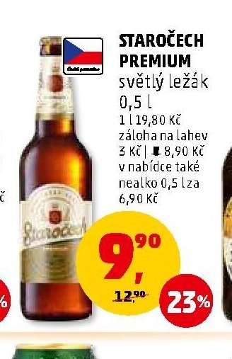 Staročech Premium světlé ležák 0,5 l