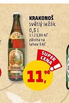 Krakonoš světlý ležák 0,5 l