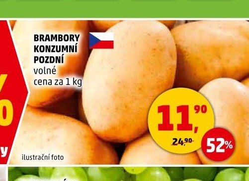 BRAMBORY KONZUMNÍ POZDNÍ