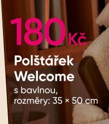 Polštářek Welcome