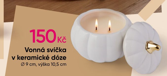 Vonná svíčka v keramické dóze