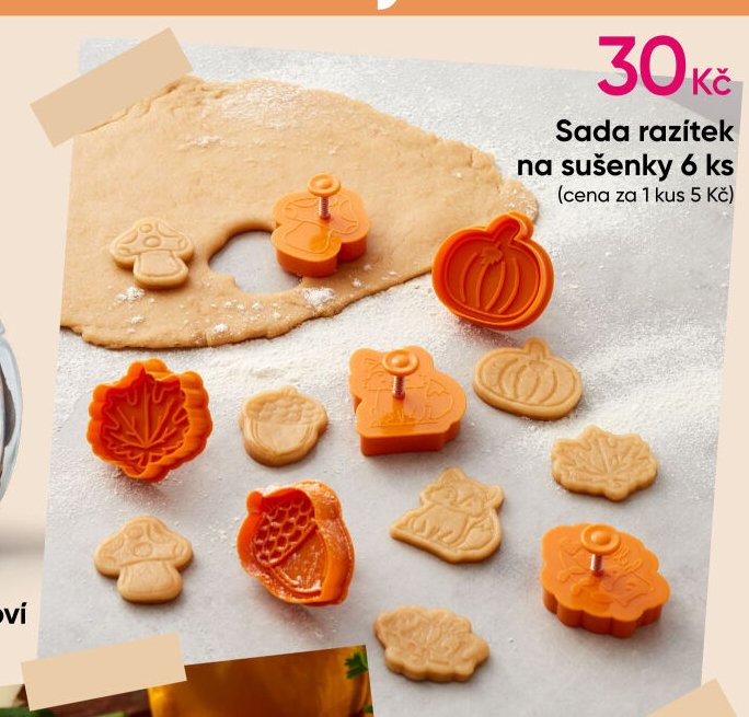 Sada razítek na sušenky 6 ks