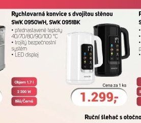Rychlovarná konvice SWK 0950WH, SWK 0951BK