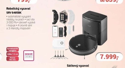 Robotický vysavač SRV 6485BK