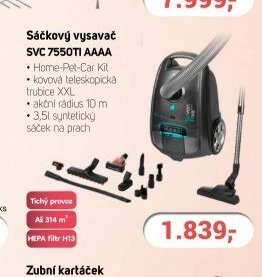 Sáčkový vysavač SVC 7550TI AAAA