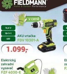 Fieldmann AKU vrtačka FDV 10301-A