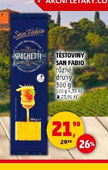 TĚSTOVINY SAN FABIO