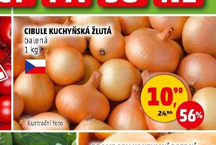 CIBULE KUCHYŇSKÁ ŽLUTÁ balená