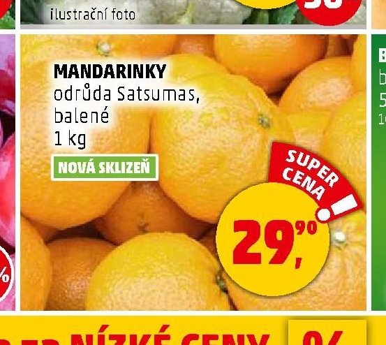 MANDARINKY odrůda Satsumas