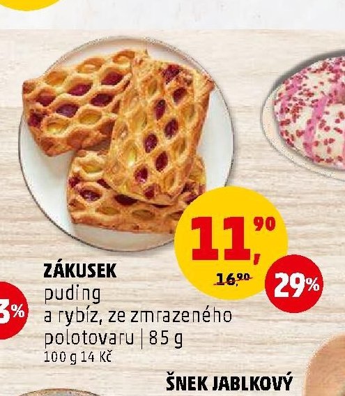 ZÁKUSEK puding a rybíz