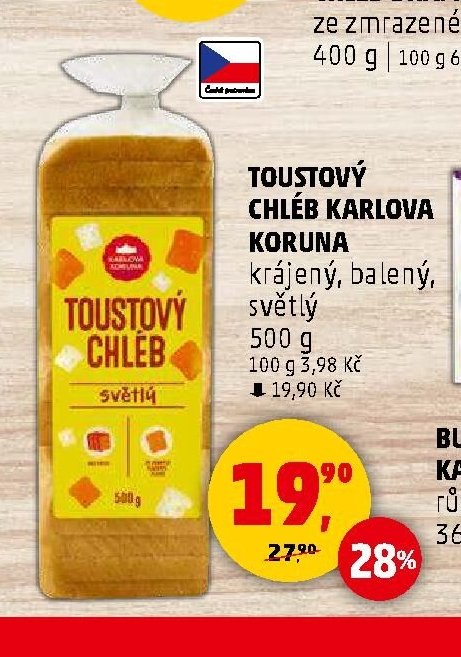 TOUSTOVÝ CHLÉB KARLOVA KORUNA