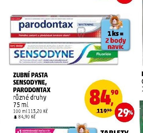 Zubní pasta Sensodyne, Parodontax
