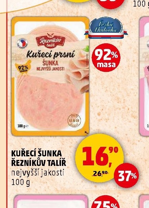 KUŘECÍ ŠUNKA ŘEZNÍKŮV TALÍŘ NEJVYŠŠÍ JAKOSTI