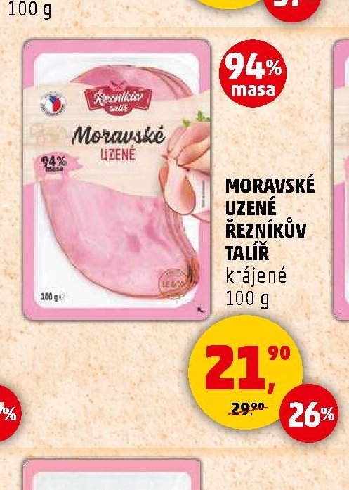 MORAVSKÉ UZENÉ ŘEZNÍKŮV TALÍŘ