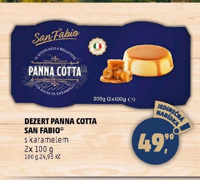 DEZERT PANNA COTTA SAN FABIO
