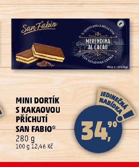 MINI DORTÍK S KAKAOVOU PŘÍCHUTÍ SAN FABIO