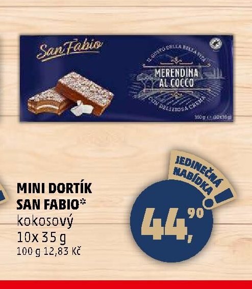MINI DORTÍK SAN FABIO kokosový