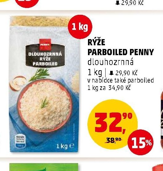 Rýže parboiled Penny dlouhozrnná 1 kg