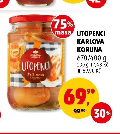 Utopenci Karlova Koruna 670/400 g